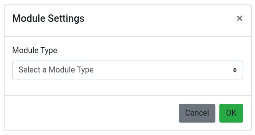 The BoraGrid module settings window